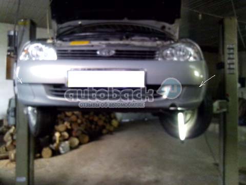 установка противотуманных фар на калину